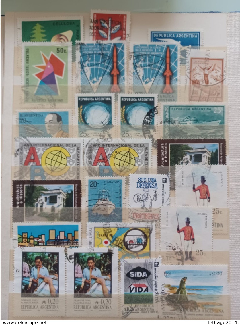 ARGENTINA BIG STOCK 5 ALBUM 1870/1998 CANCEL MNH PERFIN OVERPRINT FRAGMANT TAXE 75 SCANNERS