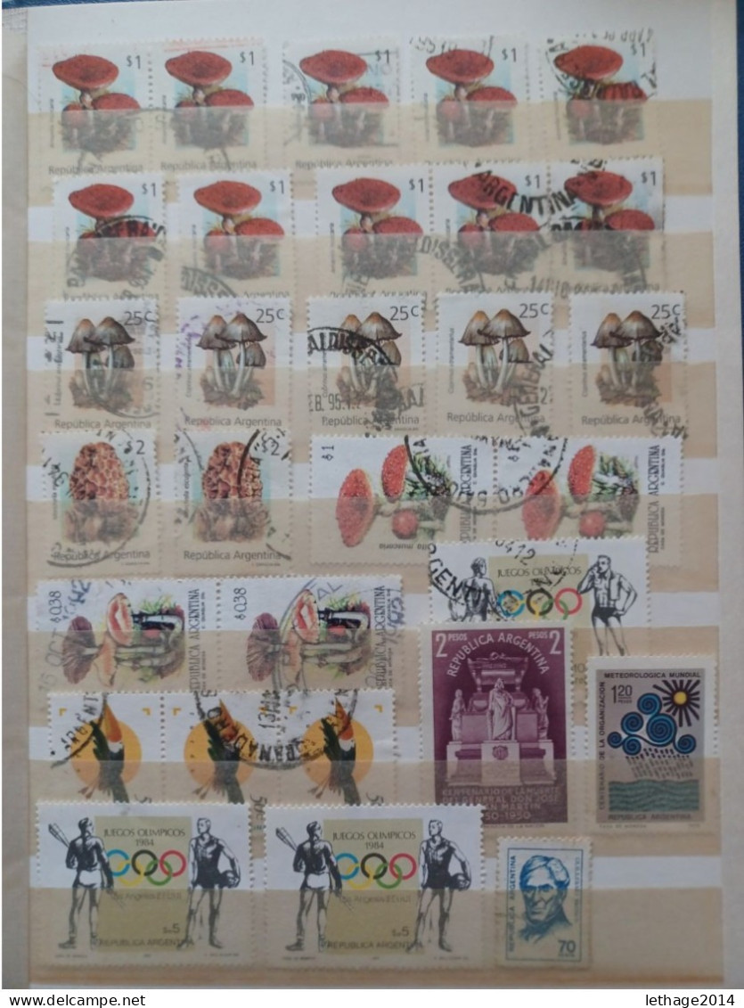 ARGENTINA BIG STOCK 5 ALBUM 1870/1998 CANCEL MNH PERFIN OVERPRINT FRAGMANT TAXE 75 SCANNERS