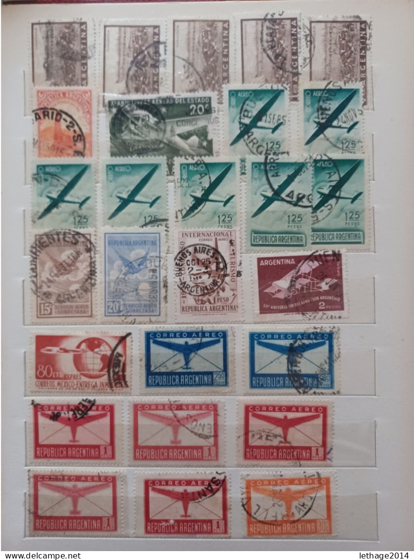 ARGENTINA BIG STOCK 5 ALBUM 1870/1998 CANCEL MNH PERFIN OVERPRINT FRAGMANT TAXE 75 SCANNERS