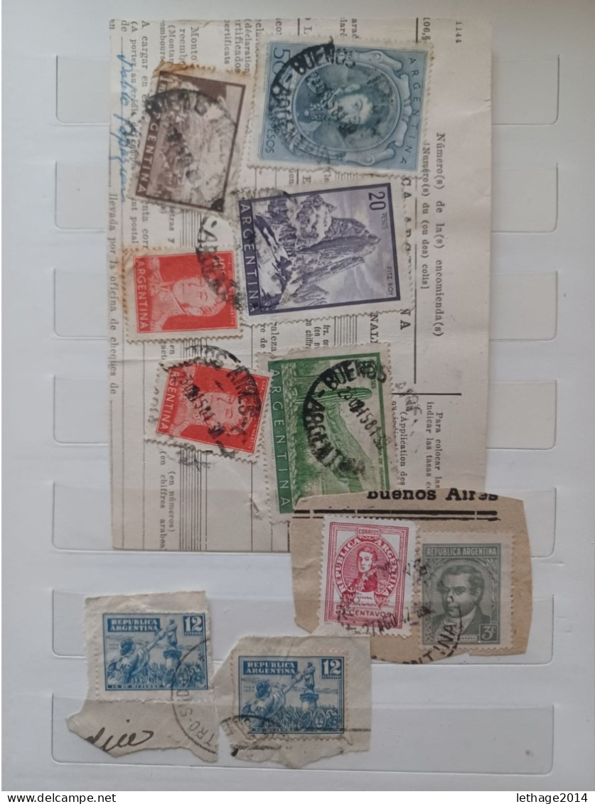 ARGENTINA BIG STOCK 5 ALBUM 1870/1998 CANCEL MNH PERFIN OVERPRINT FRAGMANT TAXE 75 SCANNERS