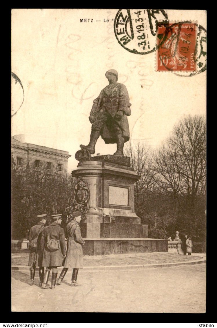 CACHET ALLEMAND DE METZ DU 8 MARS 1919 SUR TIMBRE FRANCAIS - Cachets Provisoires