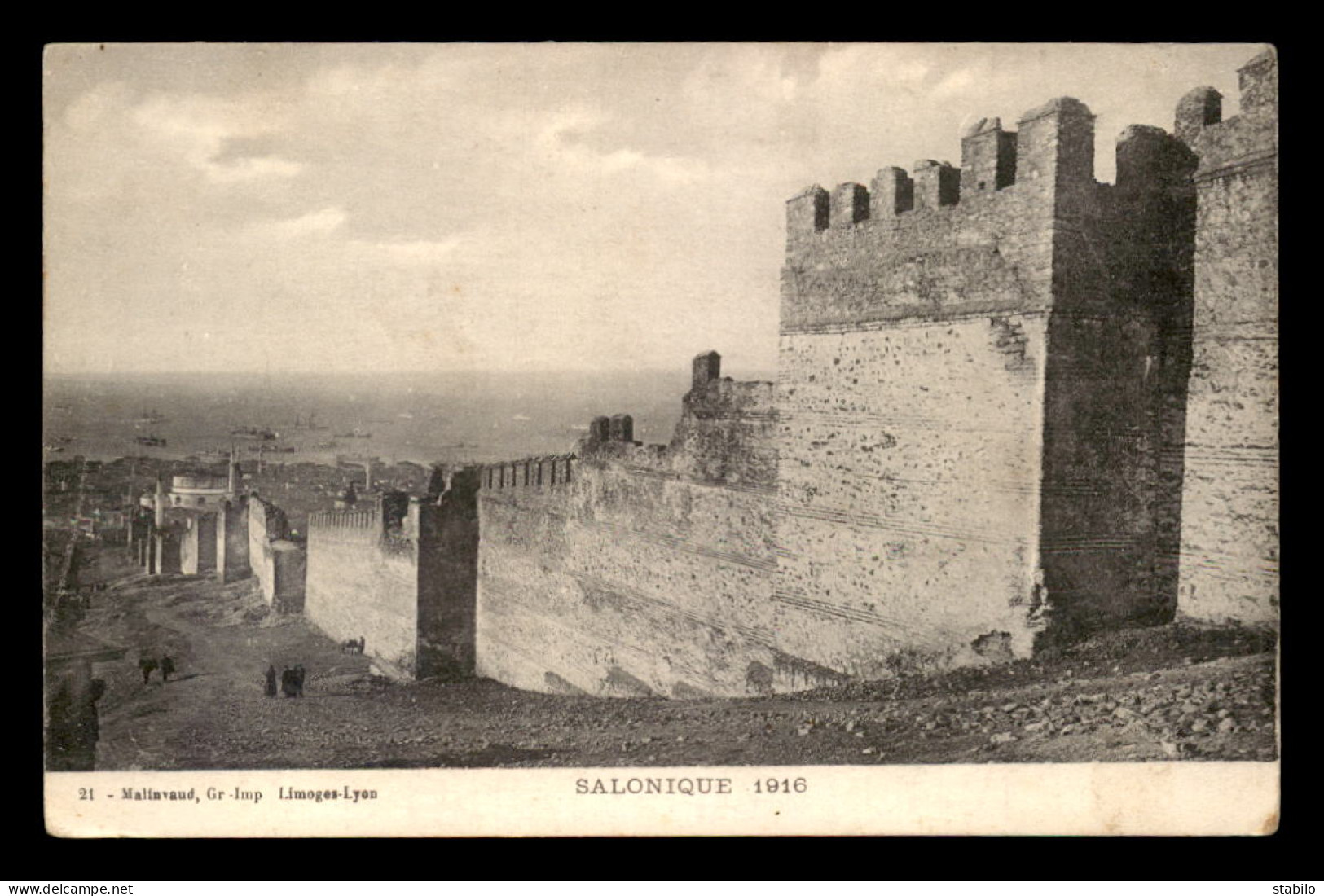 GRECE - SALONIQUE - 1916 - LES REMPARTS - Griechenland