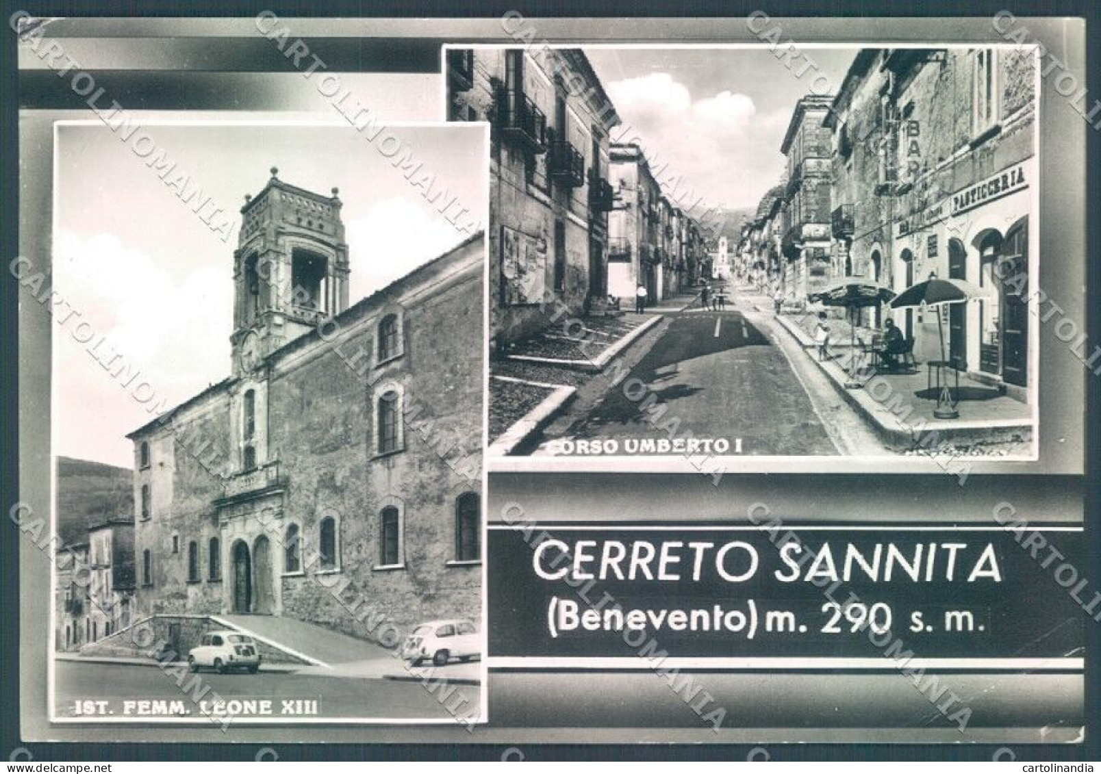 Benevento Cerreto Sannita Corso Umberto I Foto FG Cartolina JK1841 - Benevento
