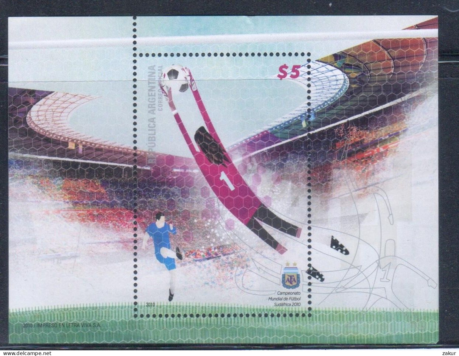 Argentina 2010 - Campeonato Mundial De Fútbol Sudáfrica 2010 - Unused Stamps