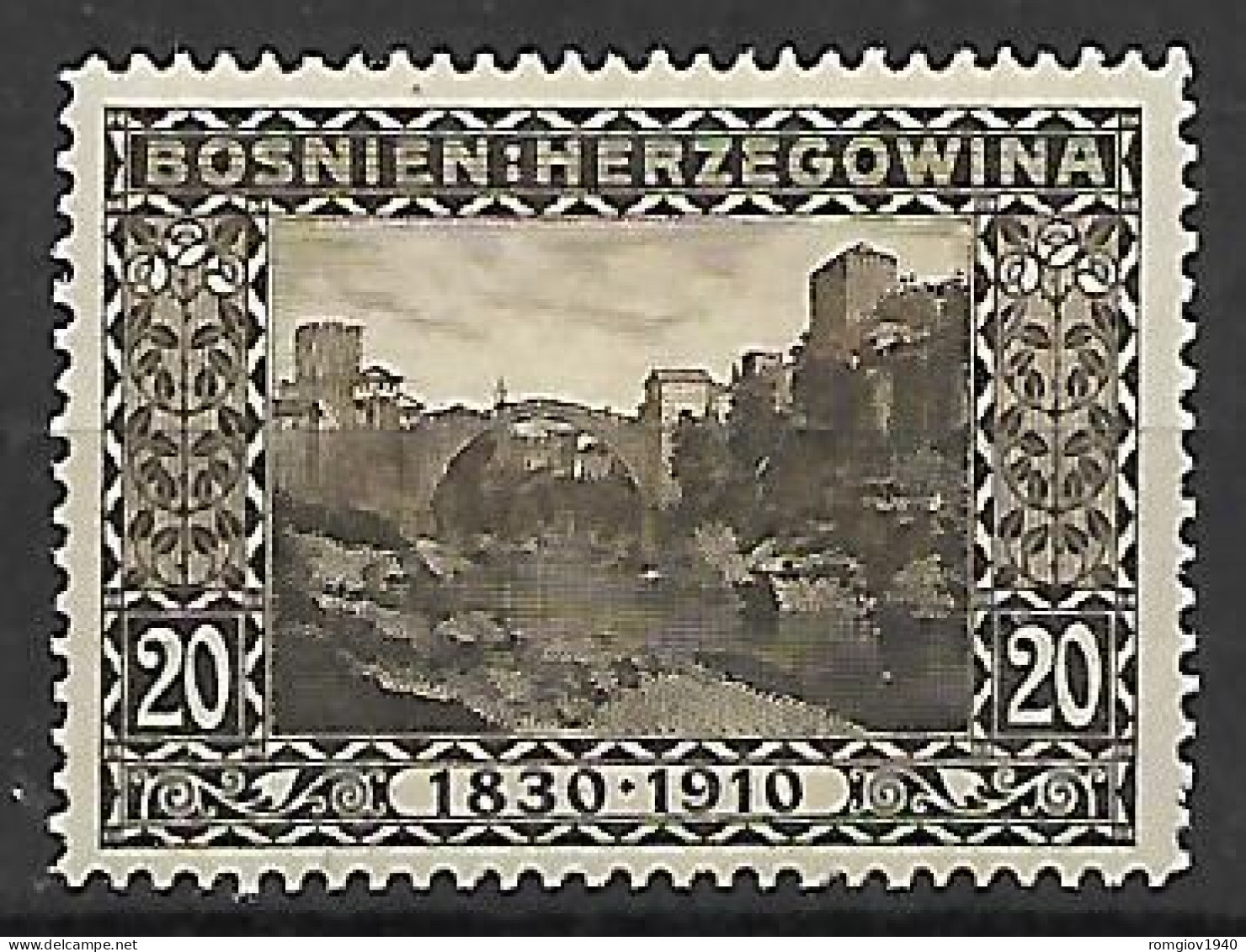 BOSNIA EZERGOVINA  1910  80°GENETLIACO DELL'IMPERATORE D'AUSTRIA  UNIF. 51 MLH VF - Bosnien-Herzegowina