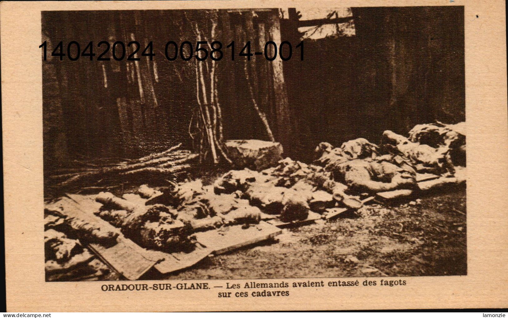 ORADOUR-sur-GLANE. 7 Cpa Sépia  Sur Le Massacre D'Oradour Le 10 Juin 1944. (scans Recto-verso) - Oradour Sur Glane