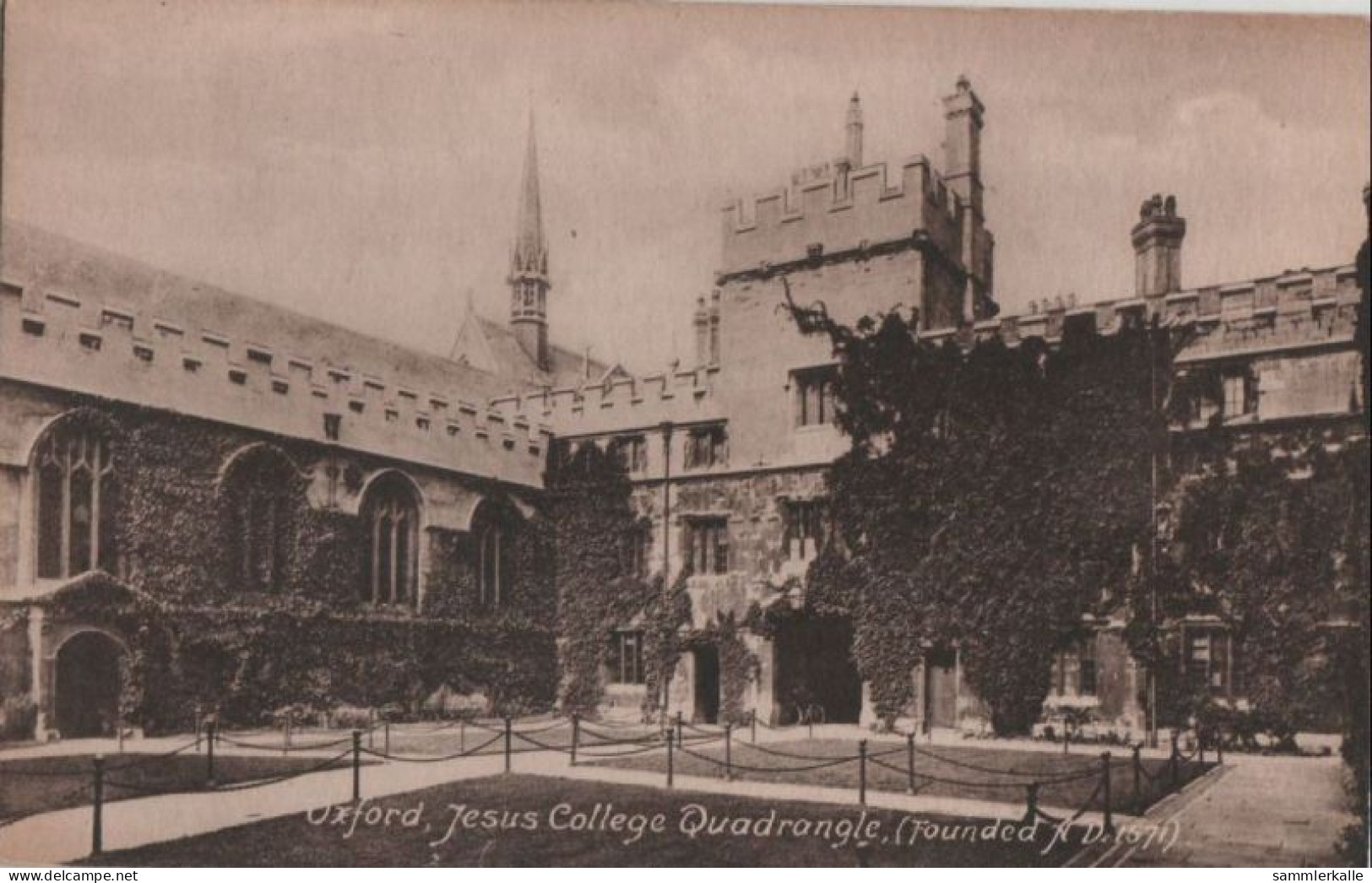 87523 - Grossbritannien - Oxford - Jesus College Quadrangle - Ca. 1935 - Oxford