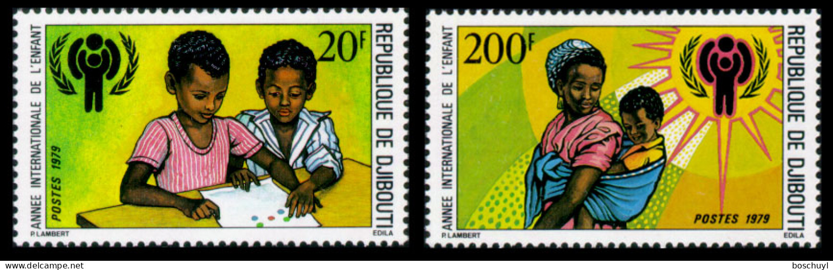 Djibouti, 1979, IYC, International Year Of The Child, United Nations, MNH, Michel 241-242A - Dschibuti (1977-...)