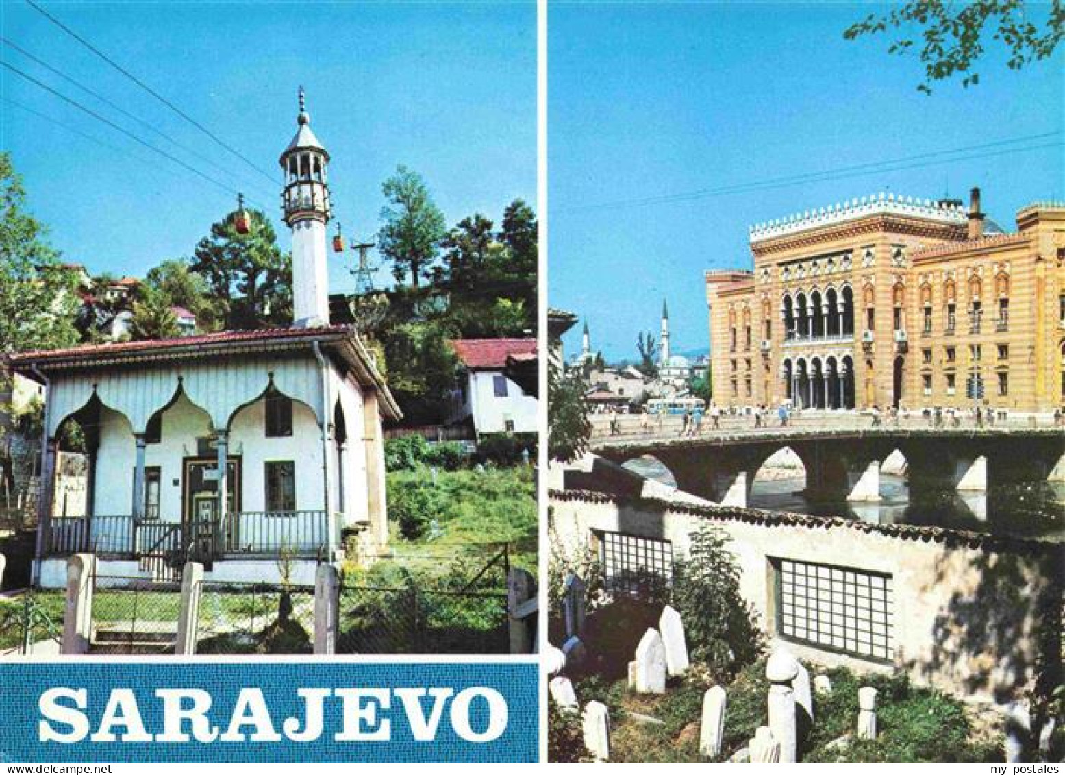 73970677 Sarajevo_Bosnia-Herzegovina Kirche Palast Friedhof - Bosnien-Herzegowina