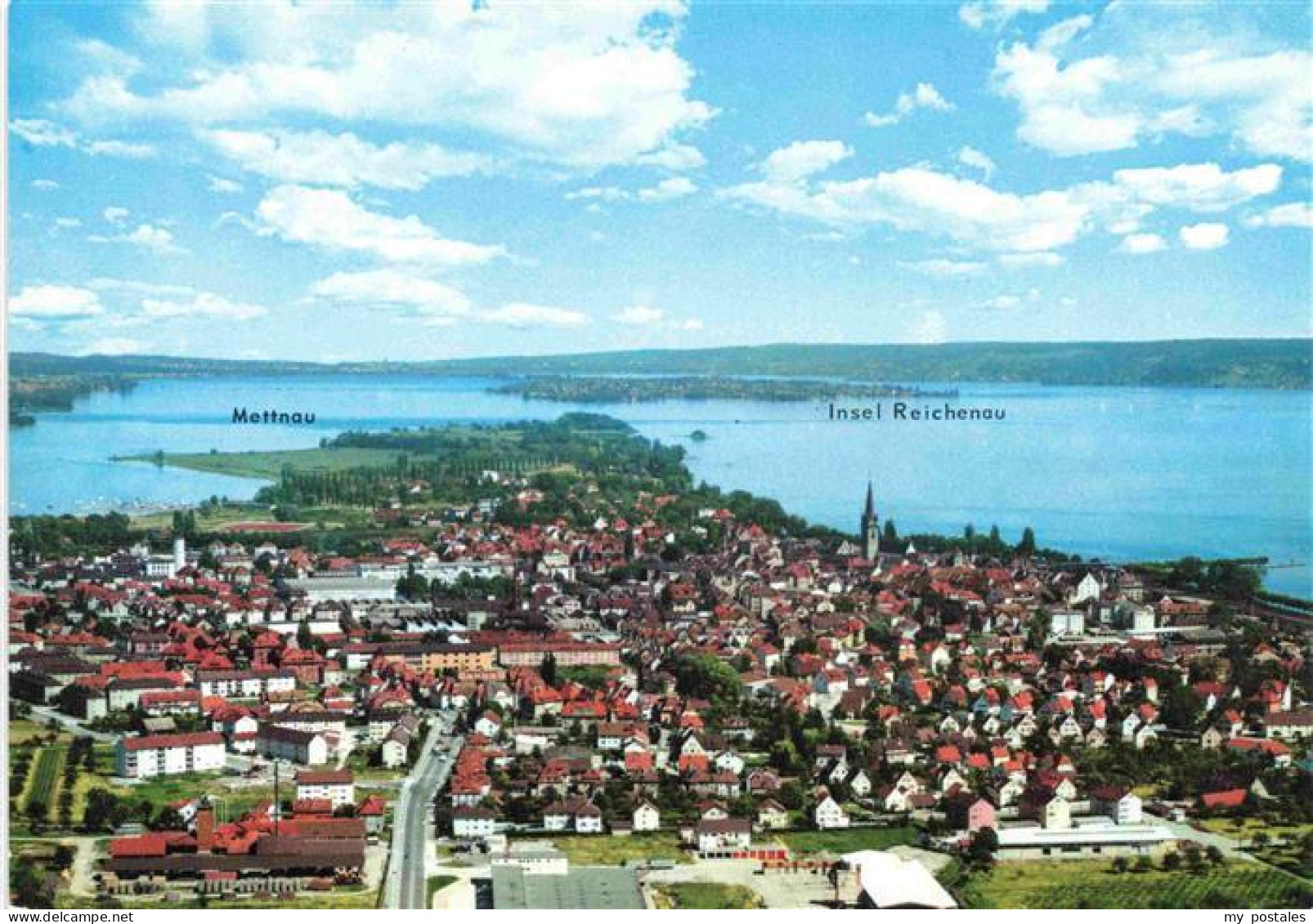 73970639 Radolfzell_Bodensee Fliegeraufnahme Mit Halbinsel Mettnau Und Die Insel - Radolfzell