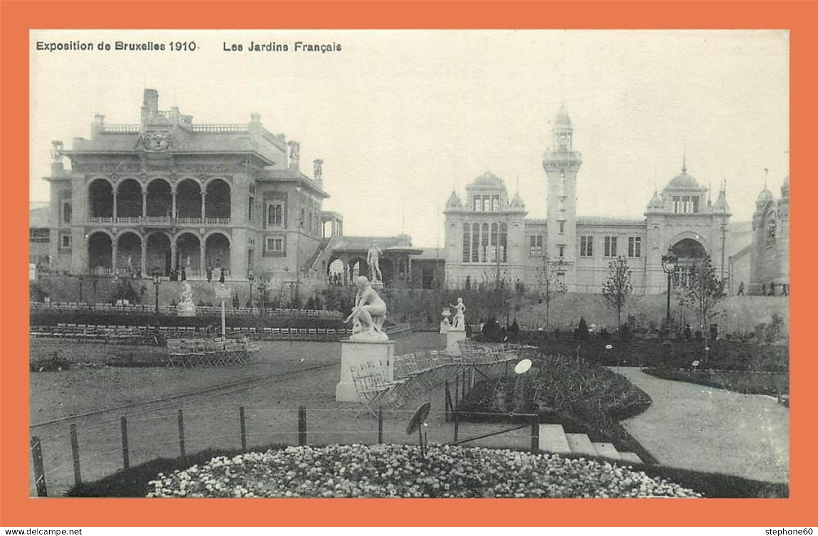 A633 / 403 Exposition De BRUXELLES 1910 Jardins Français - Ohne Zuordnung