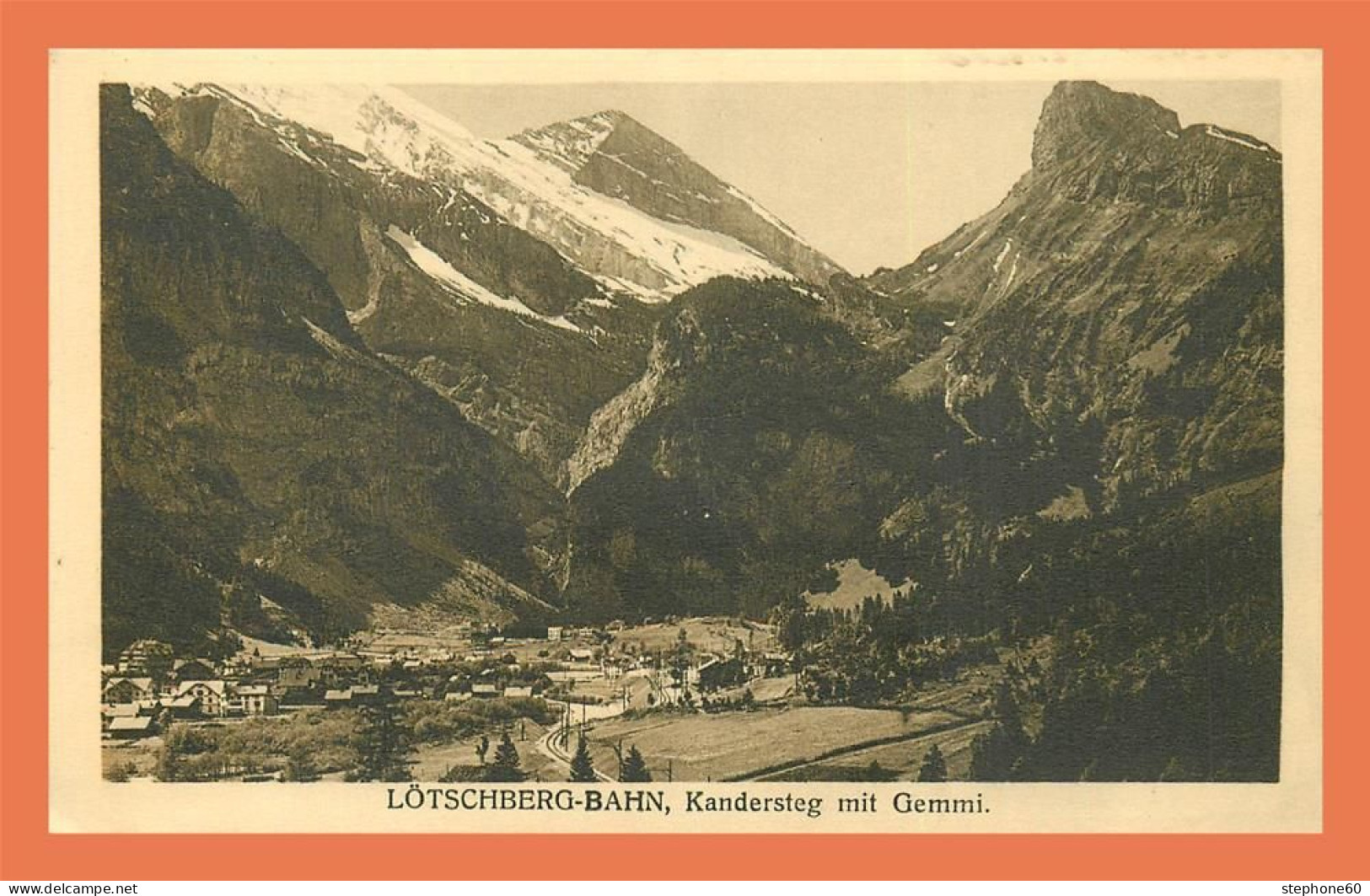 A638 / 043 Suisse Lotschberg Bahn Kandersteg Mit Gemmi - Kandersteg