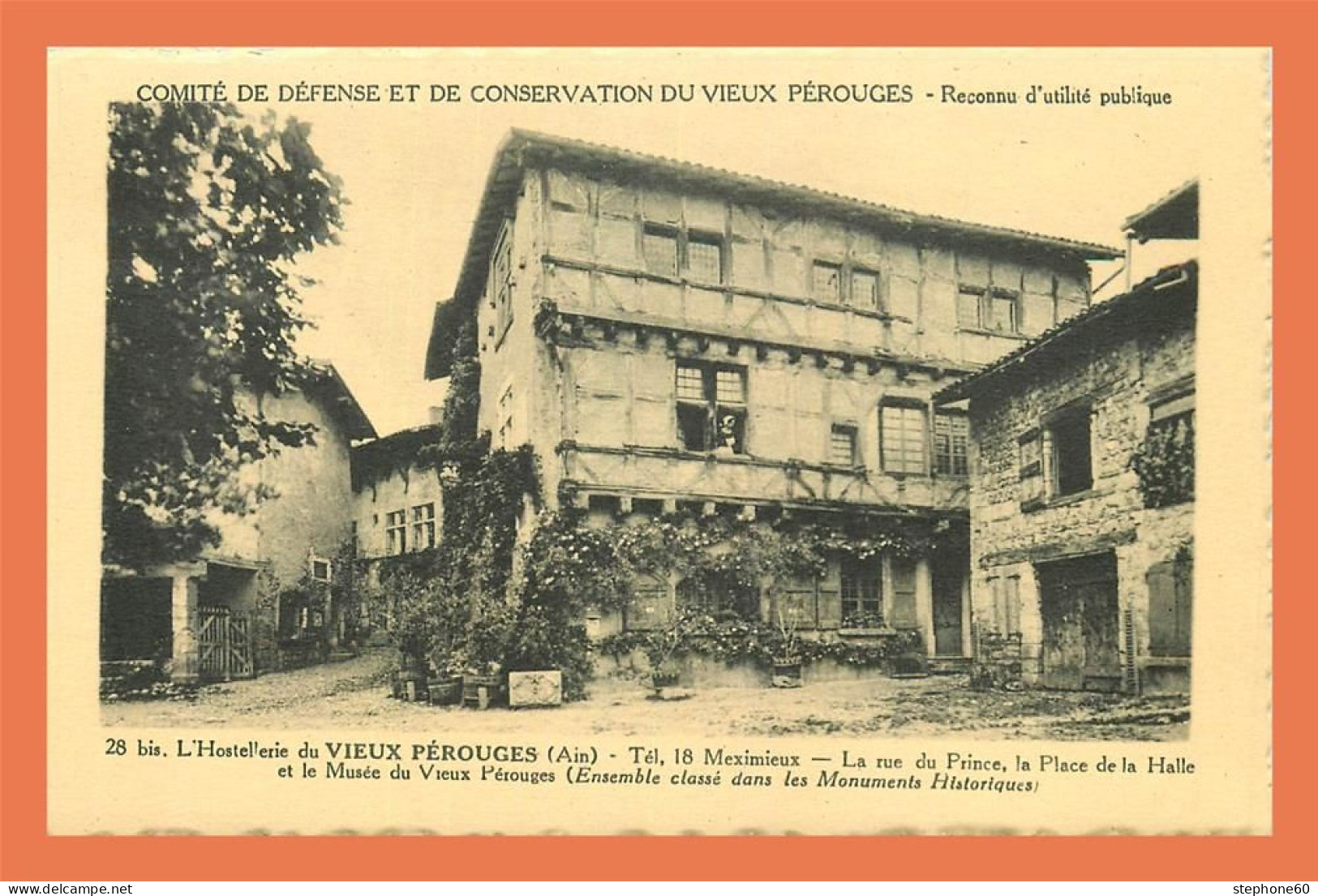 A643 / 469 01 - PEROUGES Hostellerie La Rue Du Prince - Pérouges