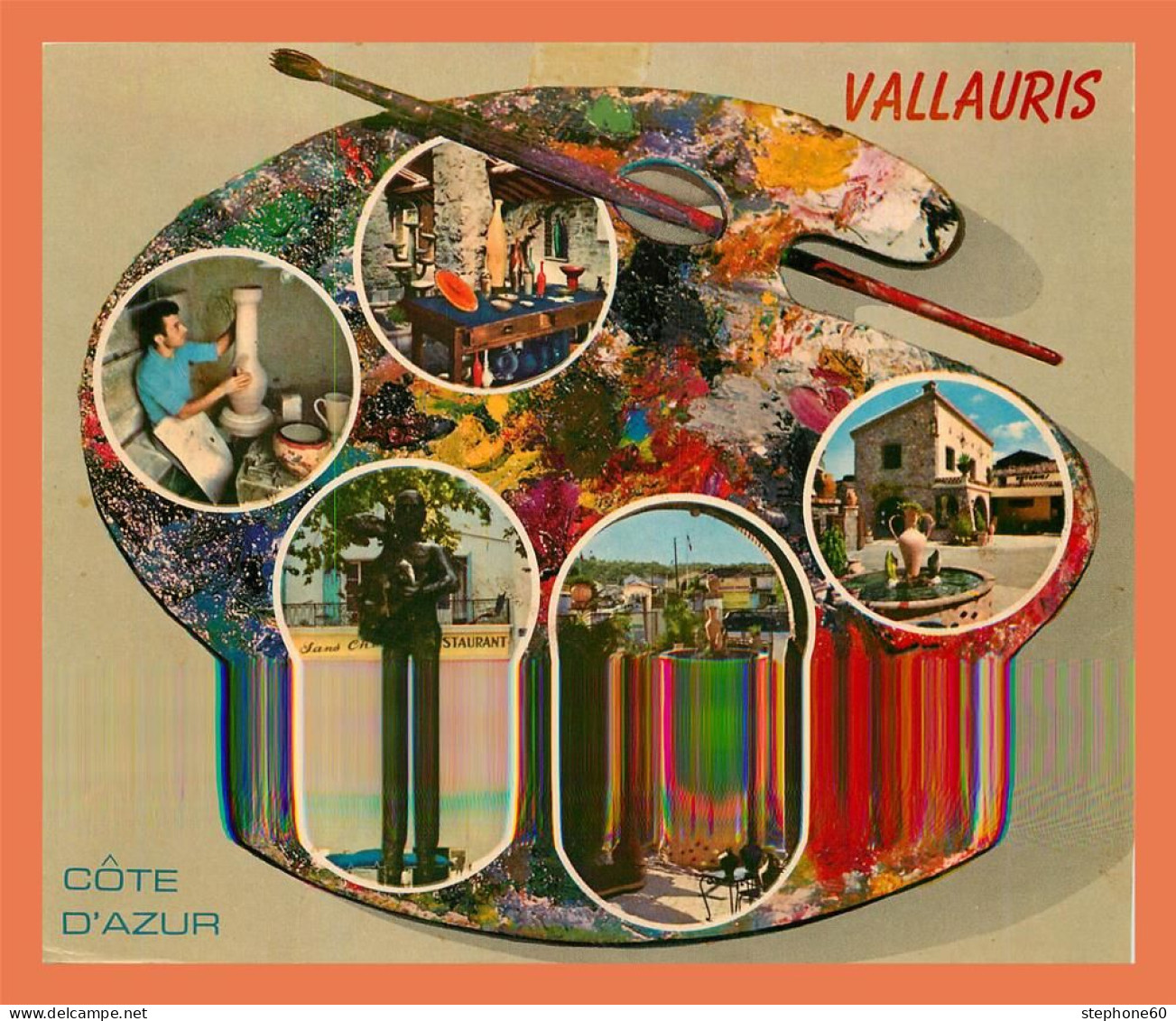 A655 / 333 06 - VALLAURIS ( Palette De Peinture ) Multivues - Vallauris