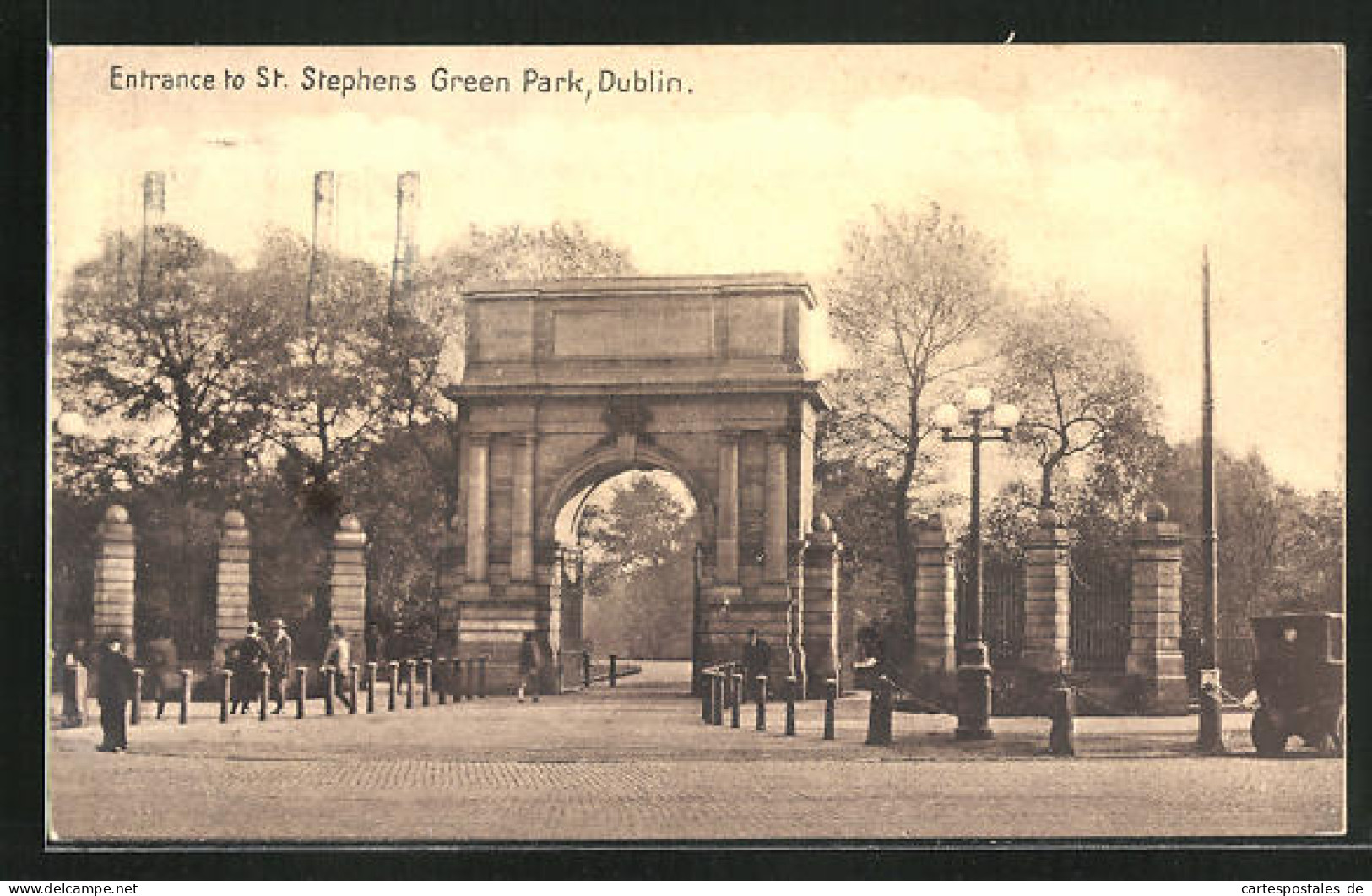 AK Dublin, Entrance To St. Stephens Green Park  - Dublin