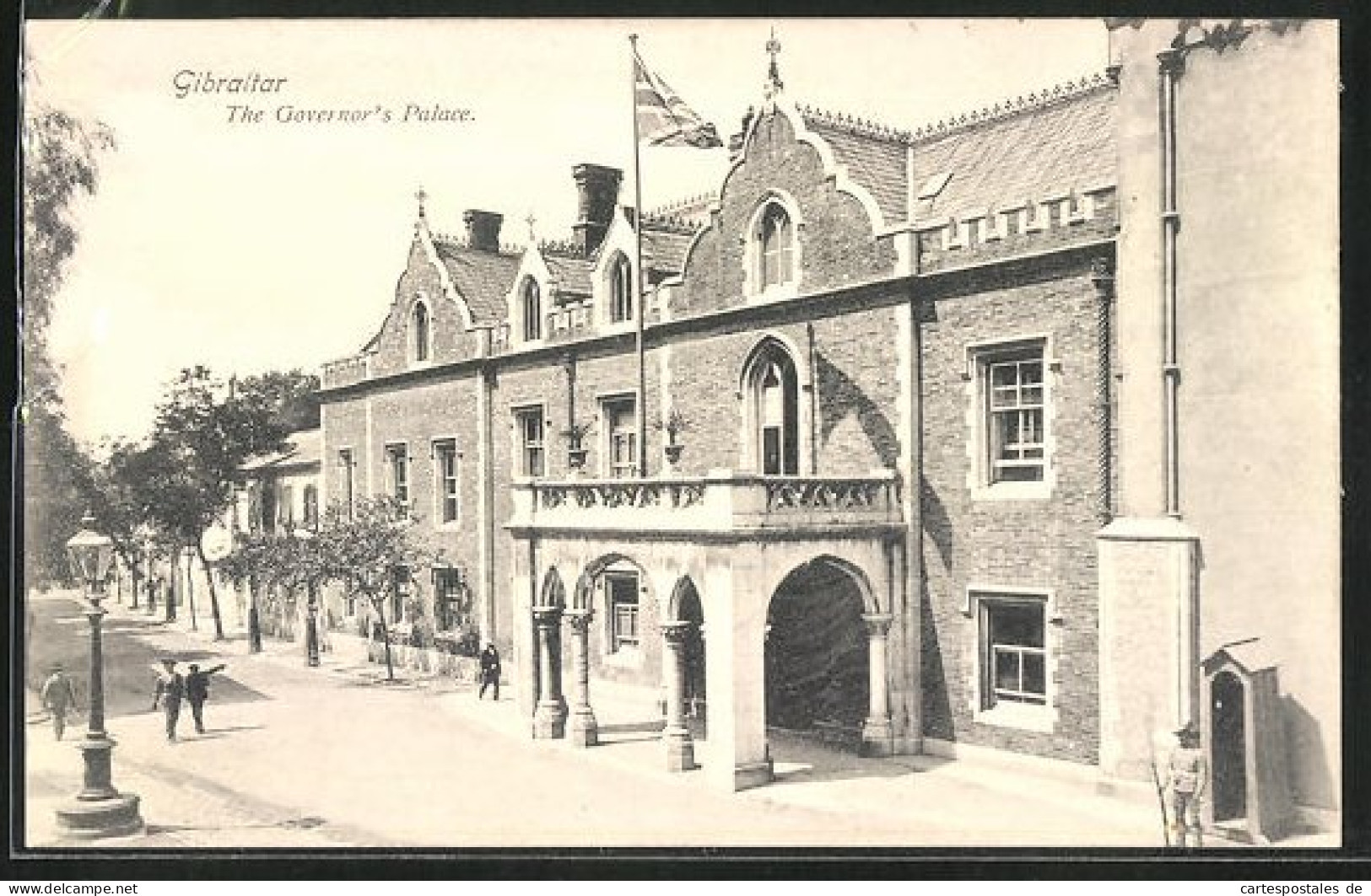 Postal Gibraltar, The Governor`s Palace  - Gibilterra