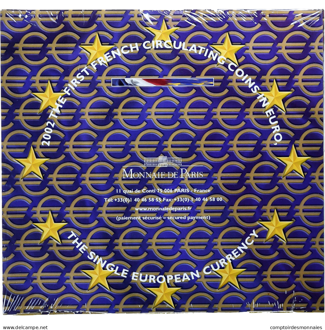 France, Coffret 1c. à 2€, BU, 2002, MDP, FDC - France