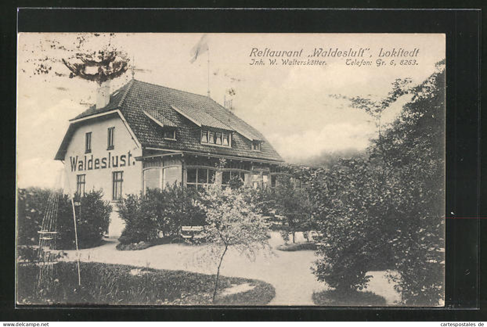 AK Hamburg-Lokstedt, Restaurant Waldesluft Mit Garten  - Lokstedt