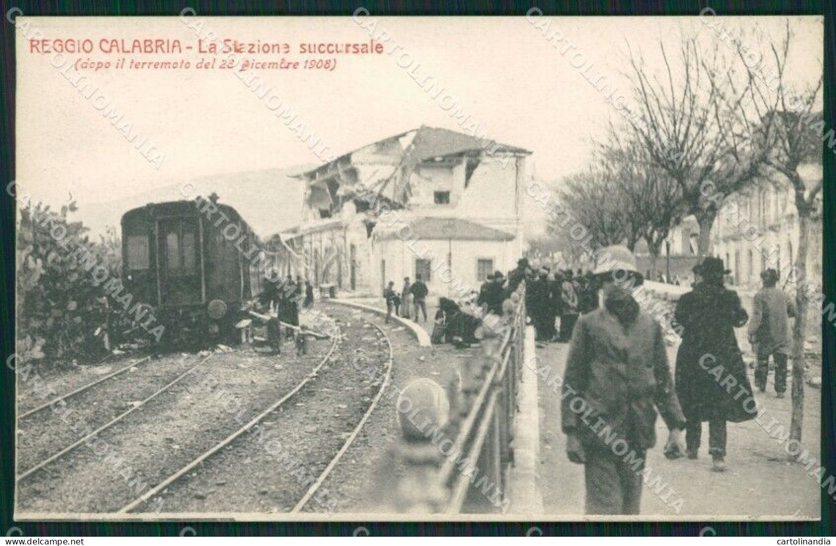 Catanzaro Terremoto Delle Calabrie Cartolina QZ4138 - Catanzaro