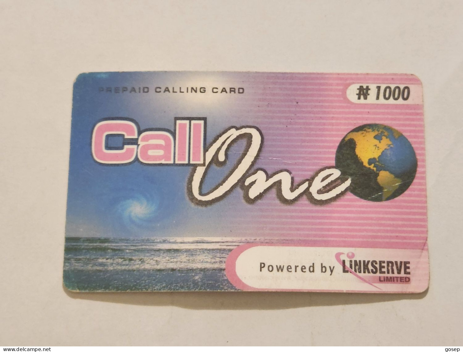 NIGERIA(NG-LINKSERVE-PRE-003)-CALL ONE-KINKSERVE-(85)-(9253-8036-68)-(N1000)-used Card - Nigeria