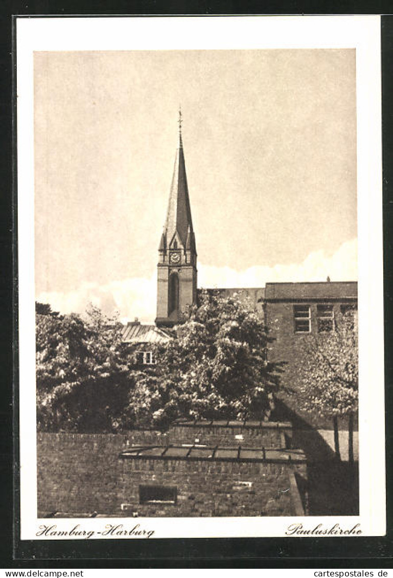 AK Hamburg-Harburg, Pauluskirche  - Harburg