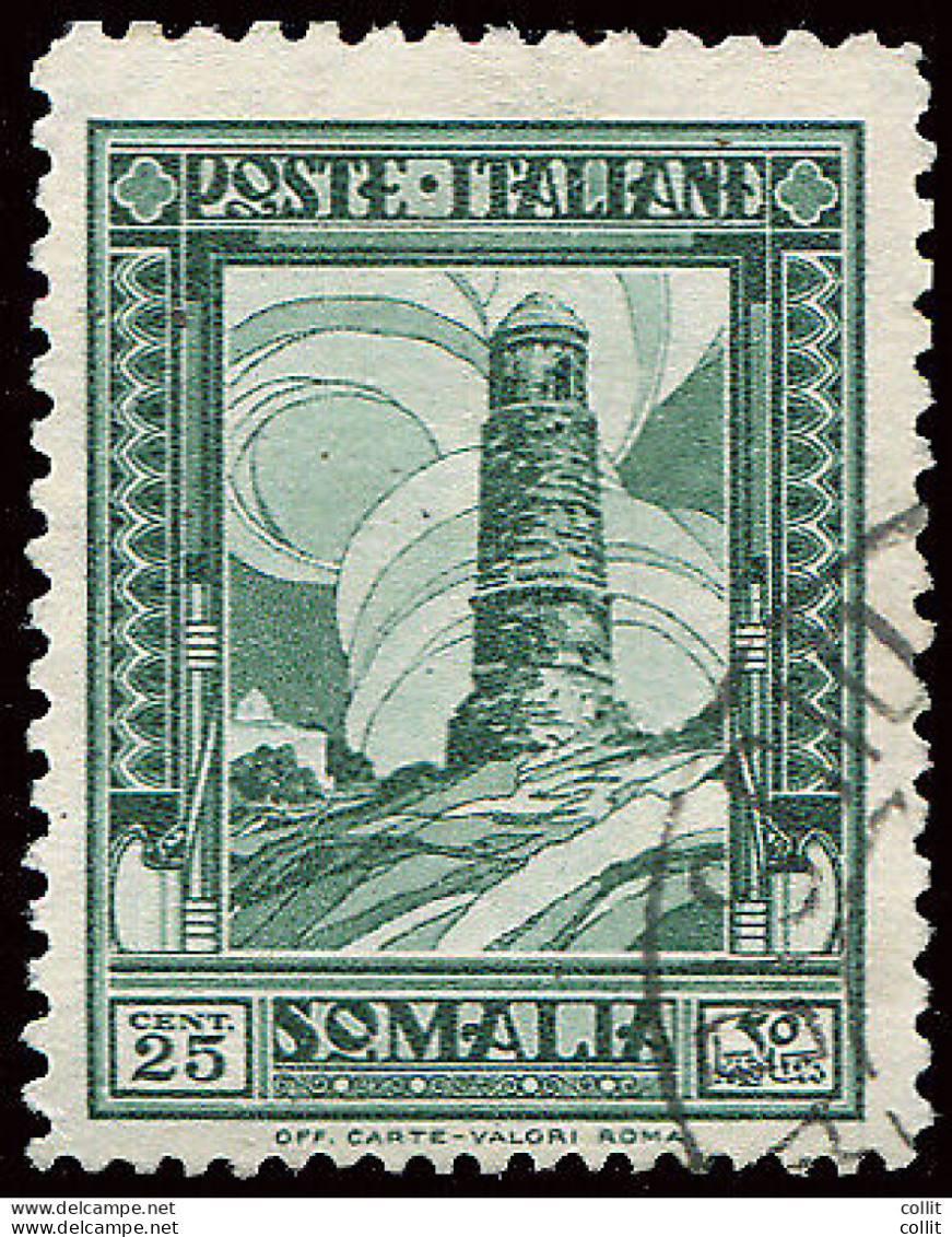 Somalia It. - Pittorica Cent. 25 Dentellatura 14 In Basso - Somalia