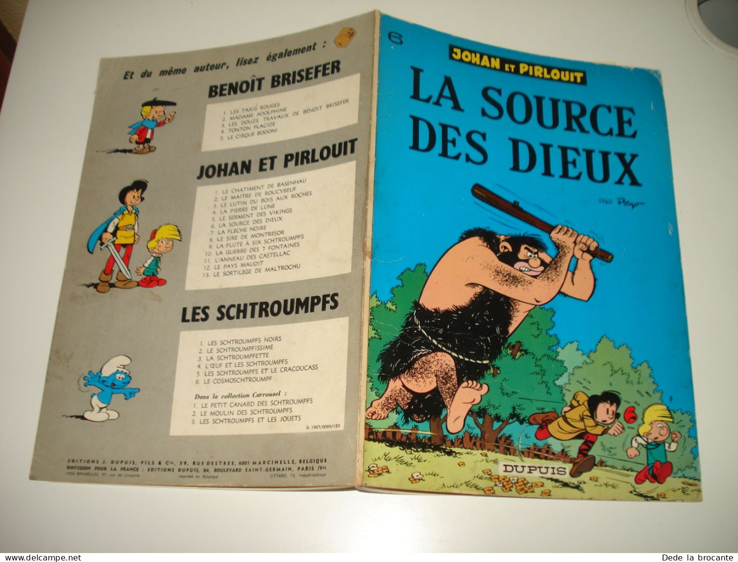 C54 / Johan Et Pirouit N°6  " La Source Des Dieux  " Re Belge  1971 - Petit Prix - Johan Et Pirlouit