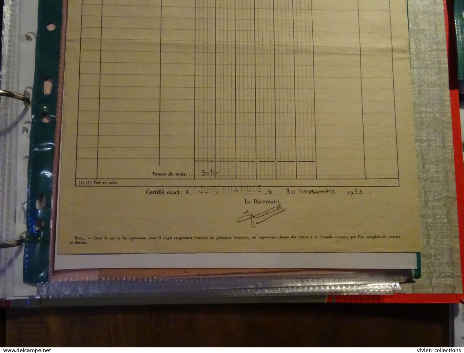 France cours pratique instruction Orléans 1953 télégramme annulé avant transmission et remboursement des taxes