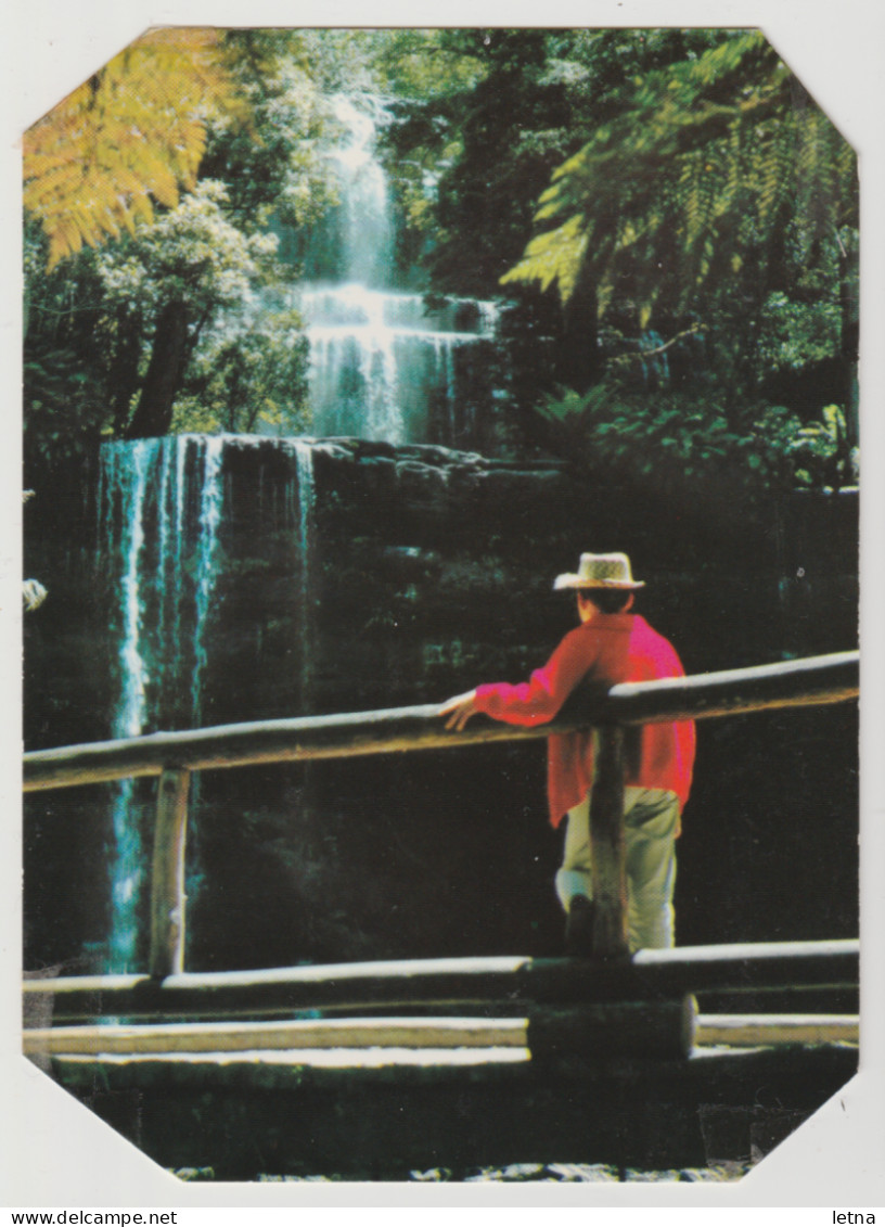 Australia TASMANIA TAS Waterfalls RUSSELL FALLS Murfett 8P8044 Postcard C1970s - Wilderness