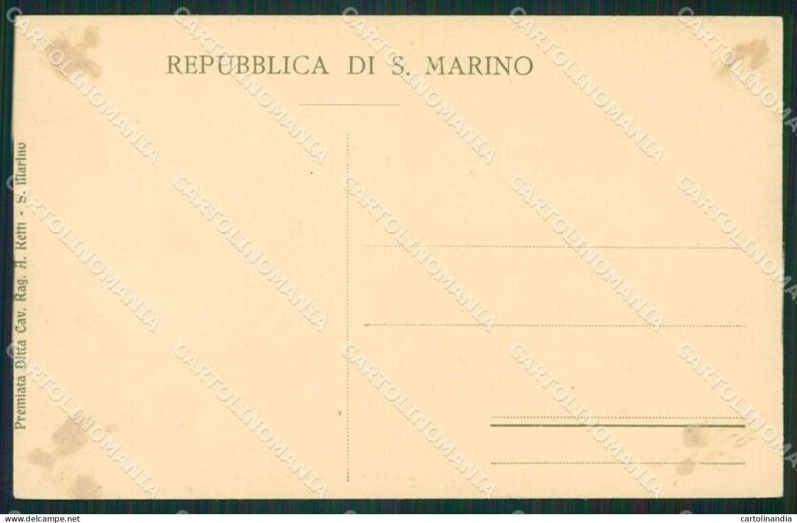 San Marino ABRASA COLLA Cartolina MQ5488 - Saint-Marin