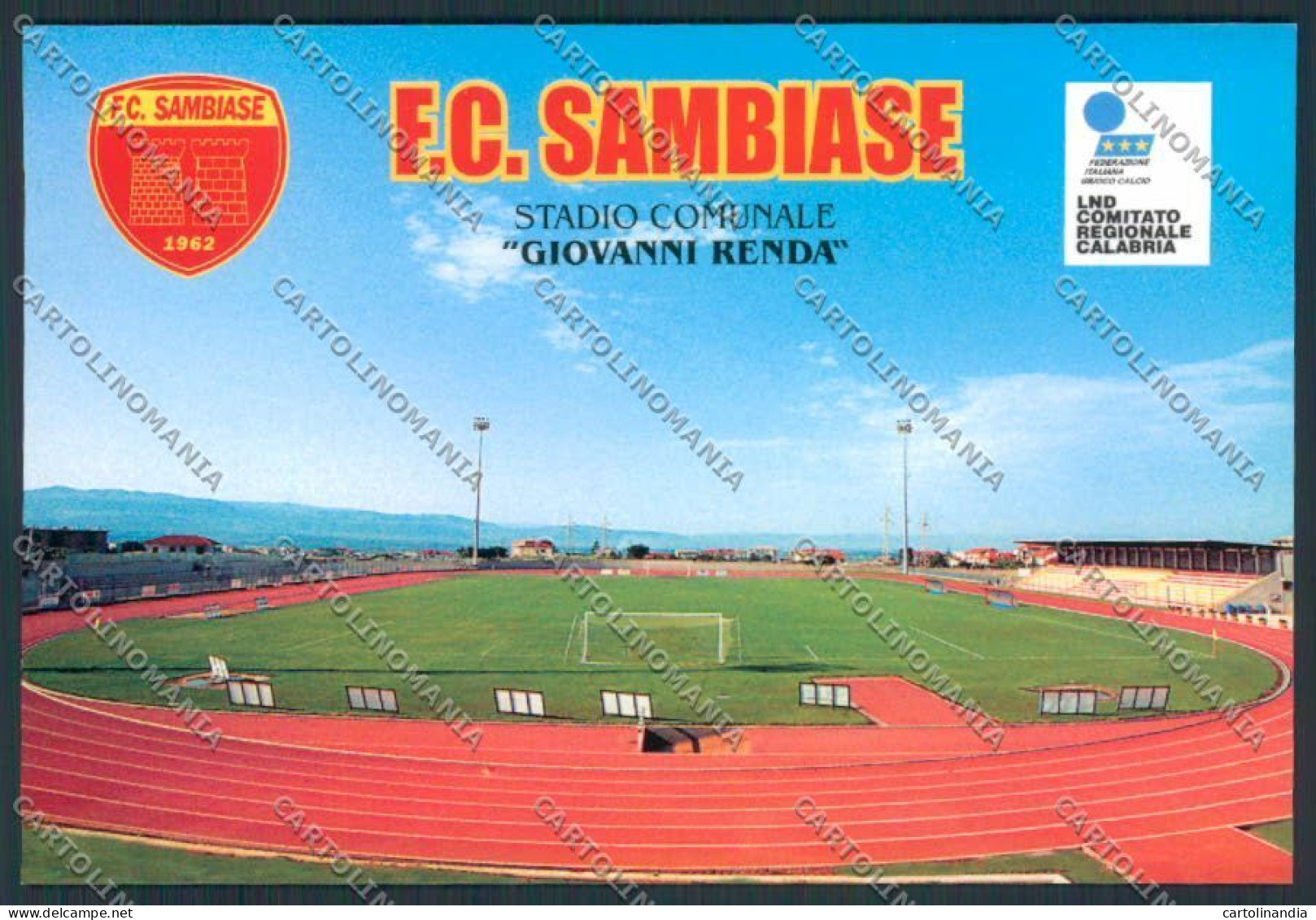 Catanzaro Stadio Sambiase FG Foto Cartolina MV8727 - Catanzaro