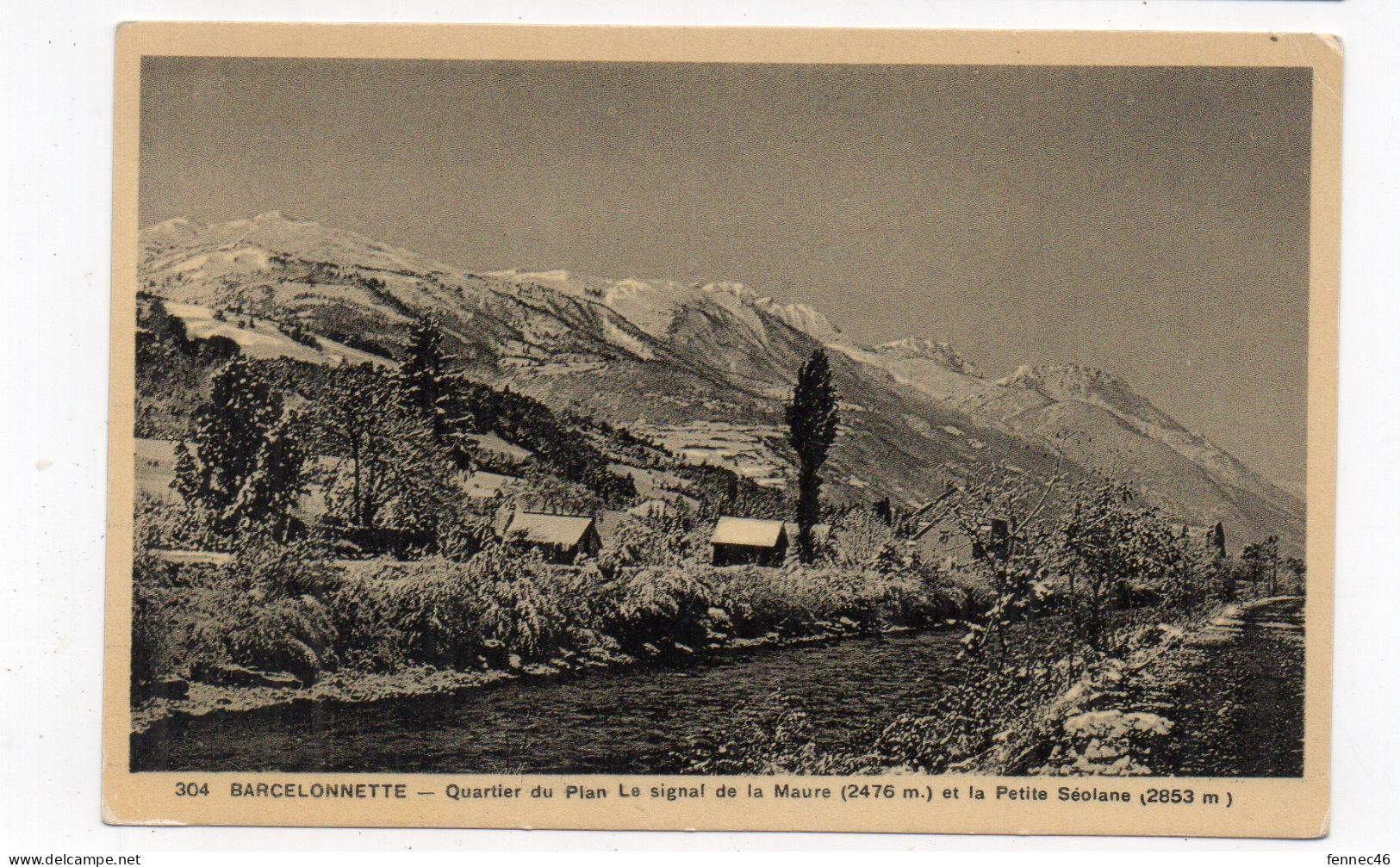 04 - BARCELONNETTE - Quartier Du Plan Le Signal De La Maure Et La Petite Séolane   (K31) - Barcelonnette