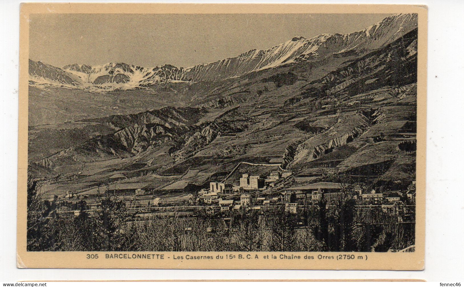 04 - BARCELONNETTE - Les Casernes Du 15e B.C.A. Et La Chaîne Des Orres   (K32) - Barcelonnette