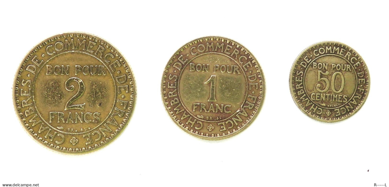 50 Cents - 1 Franc - 2 Francs  Année 1925 - Sonstige & Ohne Zuordnung