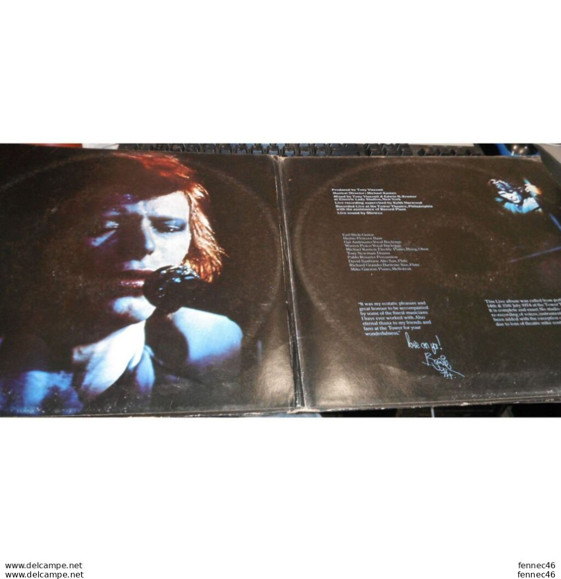 * Vinyle  2X33T (Double Album)  -  DAVID BOWIE  - David Live - Other - English Music