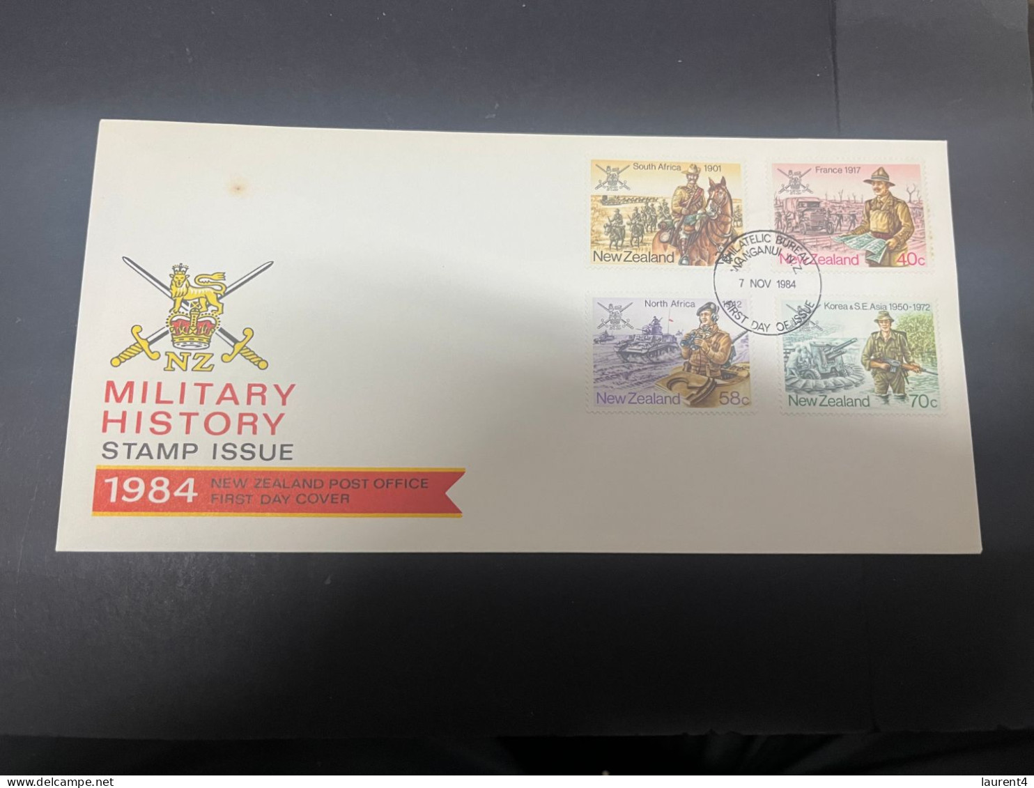 14-4-2024 (2 Z 4) FDC - New Zealand - 1984 - Military History - FDC