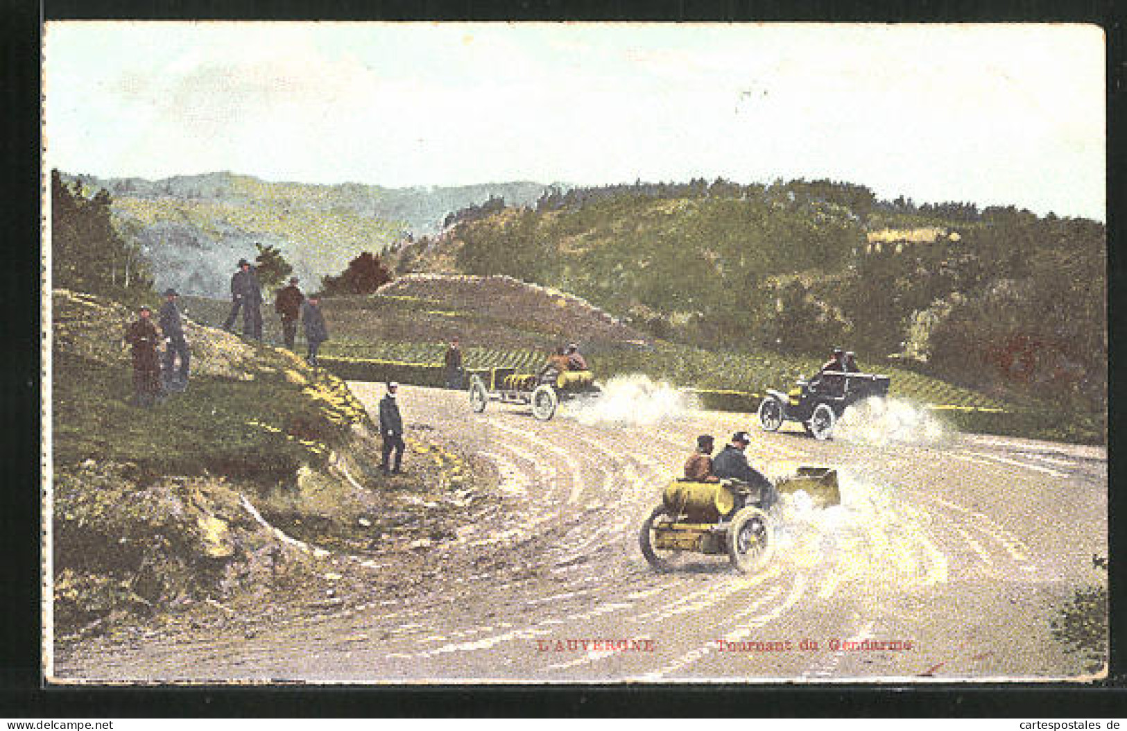 AK L`Auvergne, Tournant Du Gendarme, Autorennen  - Andere & Zonder Classificatie