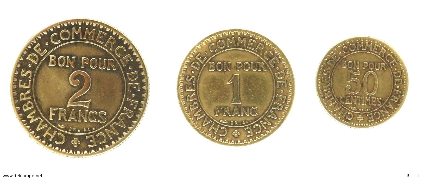 50 Cents - 1 Franc - 2 Francs  Année 1922 - Autres & Non Classés