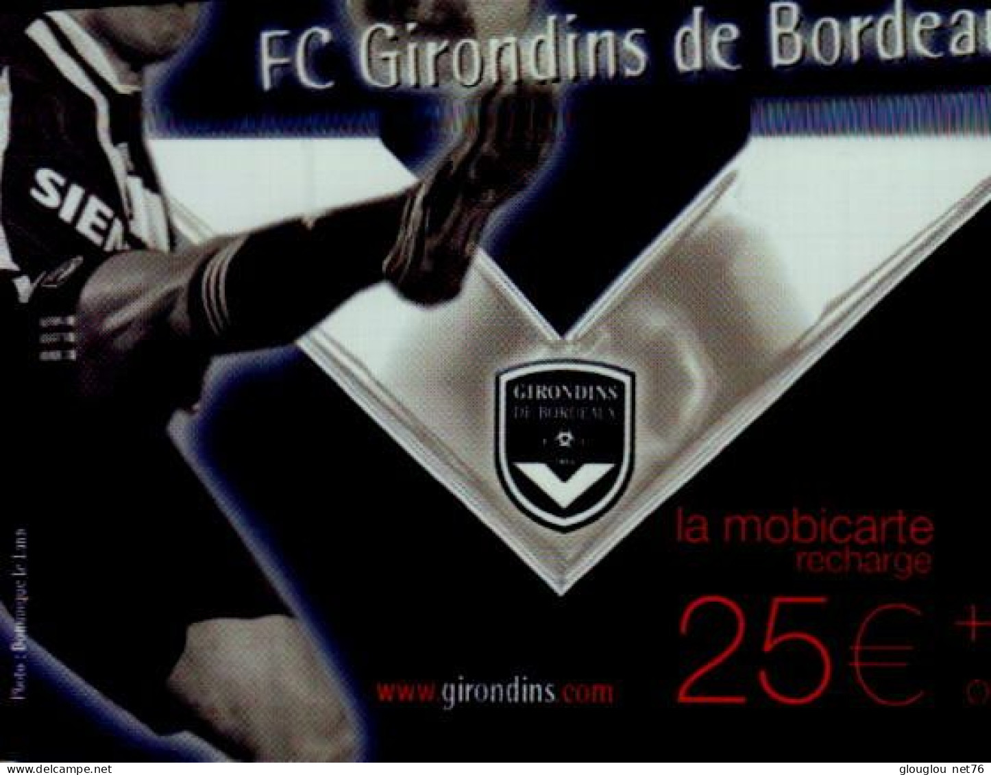 MOBICARTE  25E + 5E...FC GIRONDINS DE BORDEAUX - Kaarten Voor De Telefooncel (herlaadbaar)