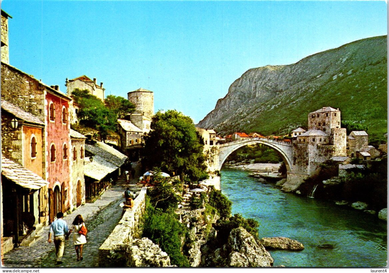 14-4-2024 (2 Z 5) Bosnia Herzegovina - Mostar (2 Postcards) UNESCO Birdge - Bosnien-Herzegowina