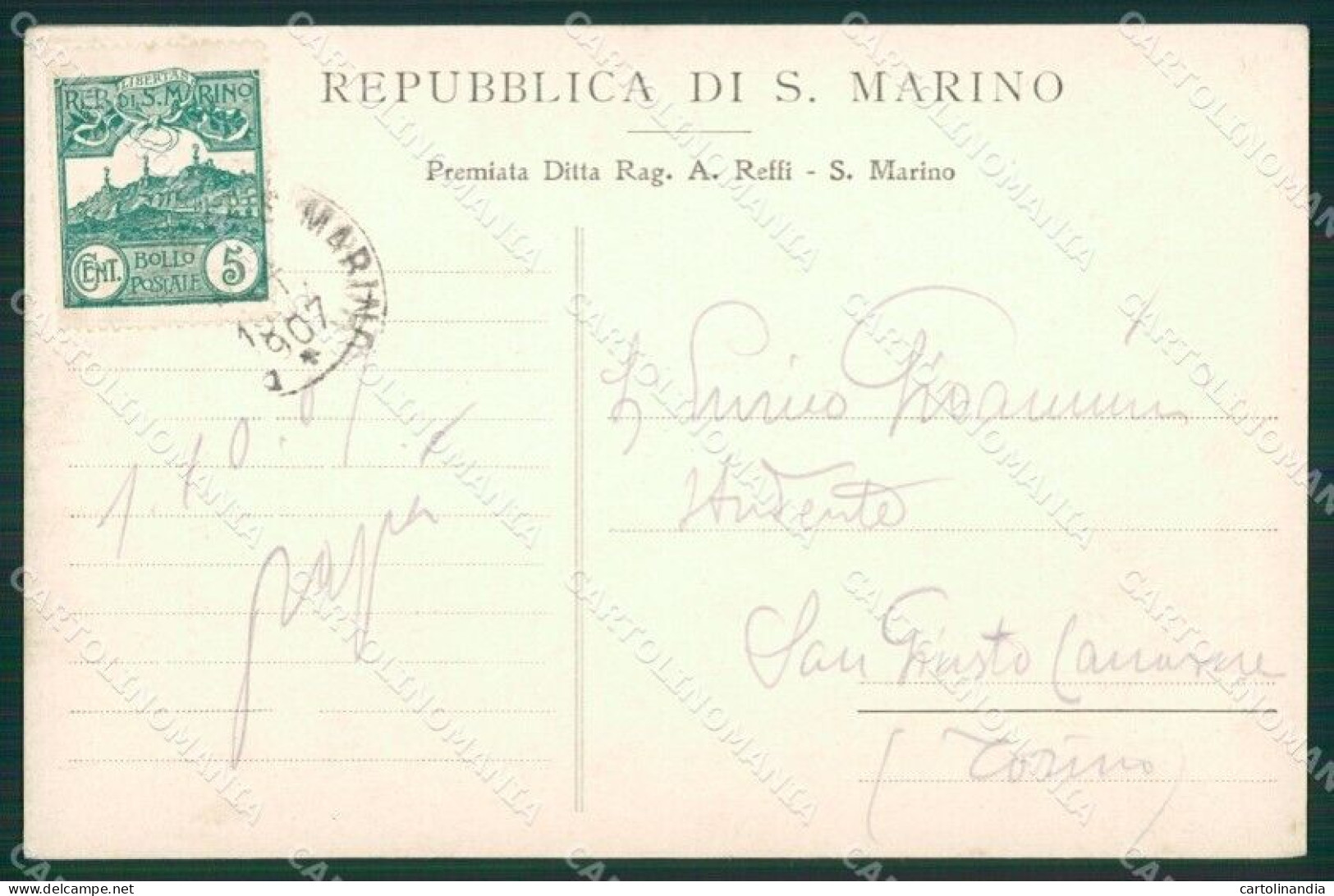 San Marino Alterocca 1614 ? Cartolina MQ5441 - Saint-Marin