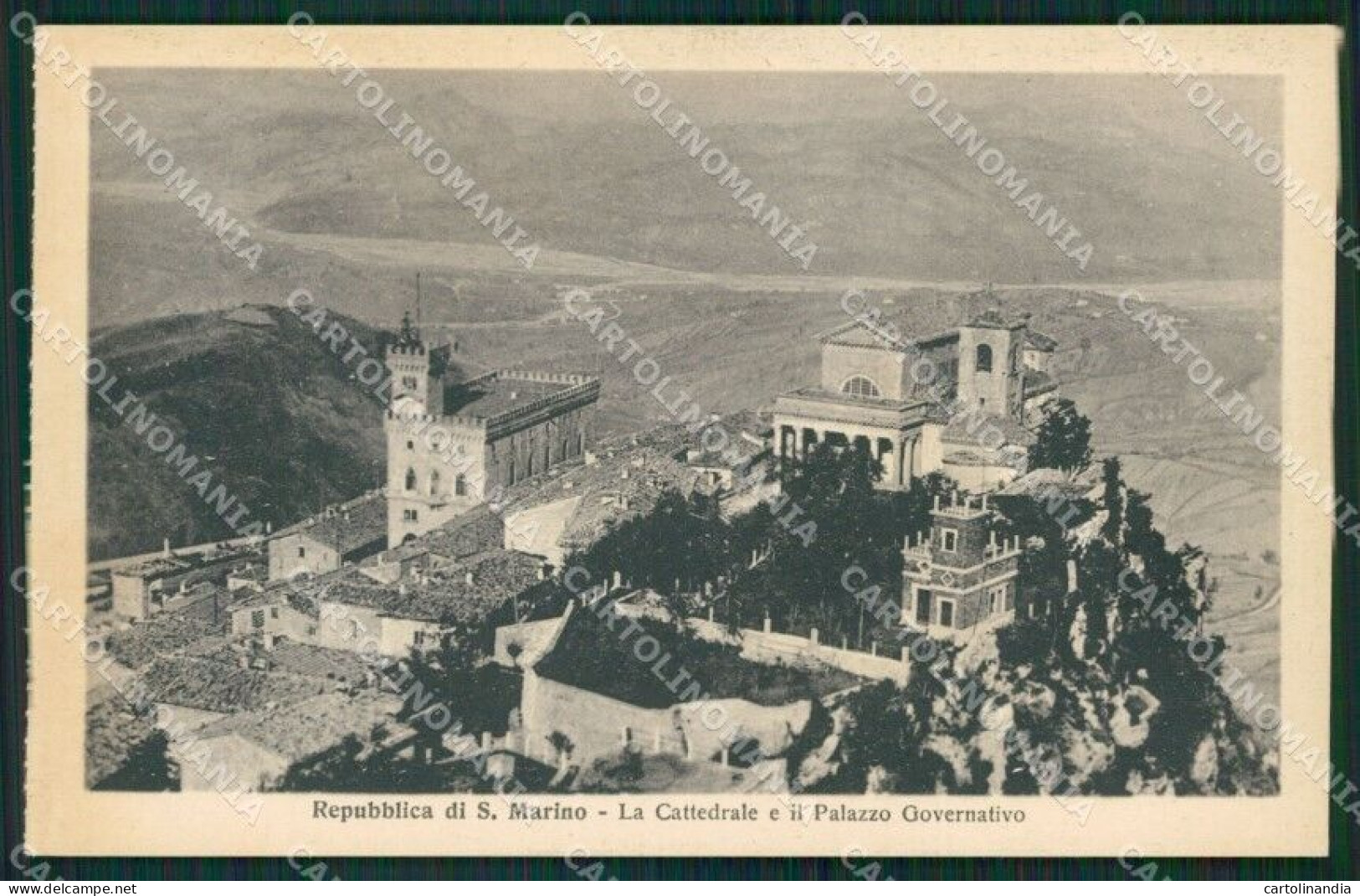 San Marino Cattedrale Palazzo Del Governo Cartolina MQ5479 - Saint-Marin