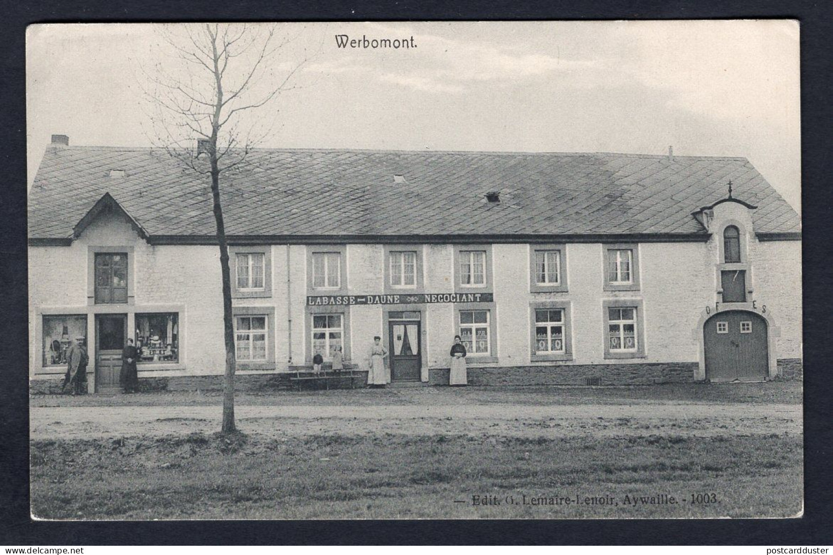 BELGIUM Werbomont 1910s Magasin Labasse-Daune. Store. Old Postcard (h2066) - Ferrières