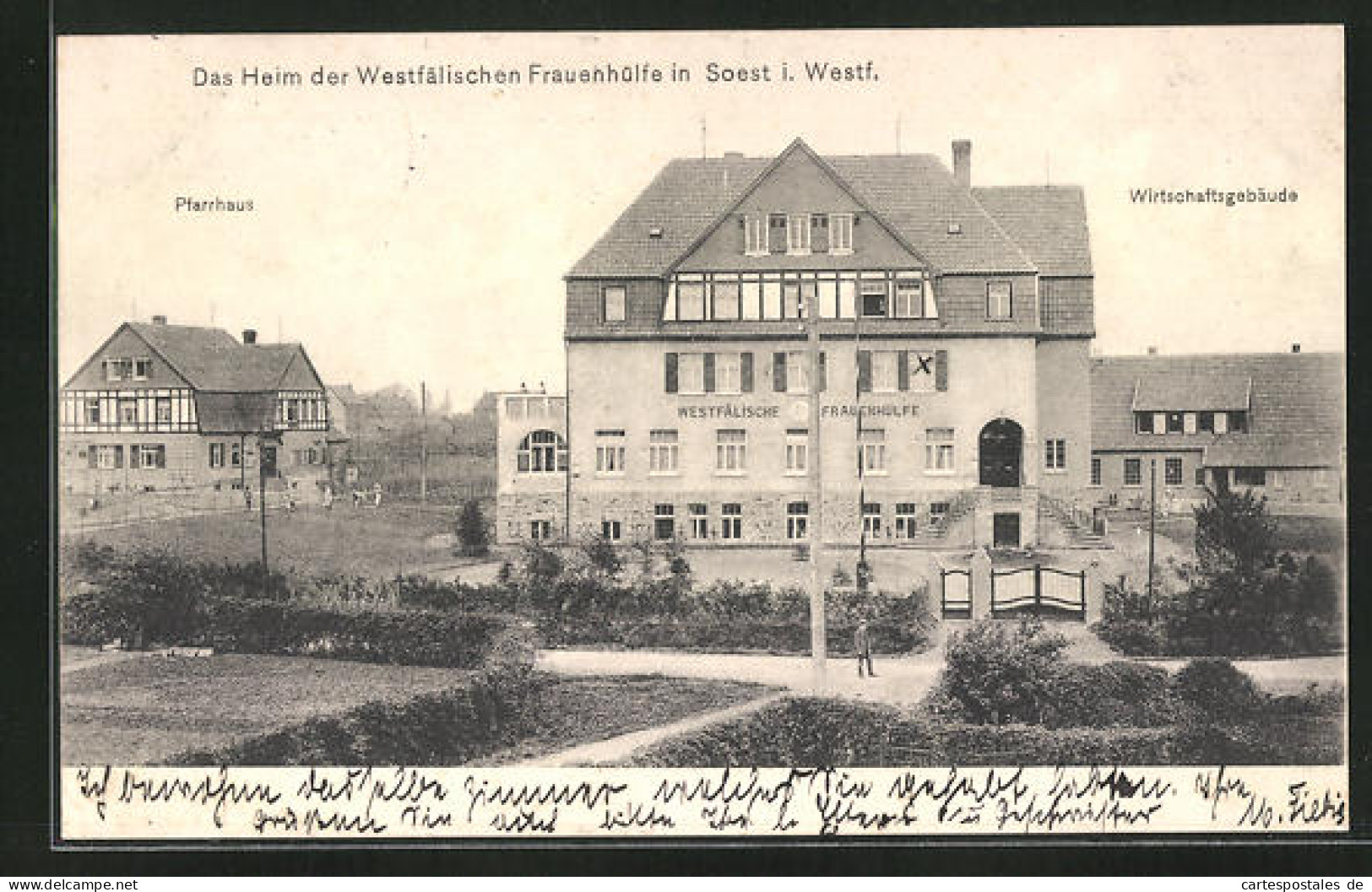 AK Soest I. Westf., Heim Der Westfälischen Frauenhülfe, Pfarrhaus & Wirtschaftsgebäude  - Soest
