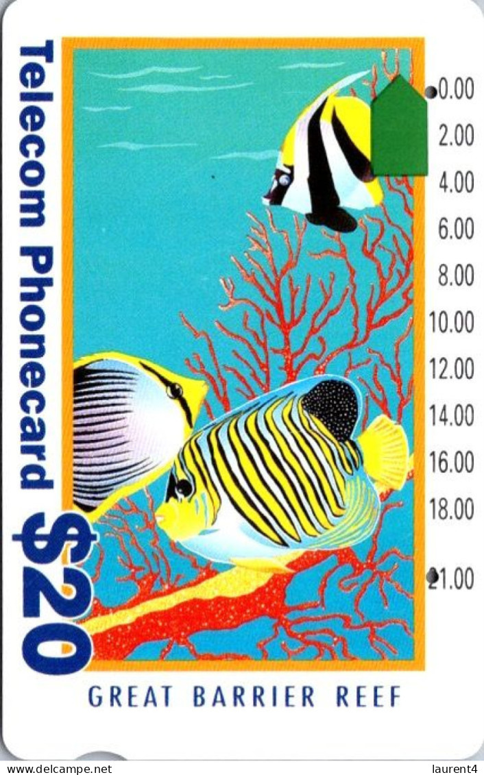 14-4-2024 - Phonecard - Australia  - (1 Phonecard) Great Barrier Reef (fish) $ 20.00 - Australie