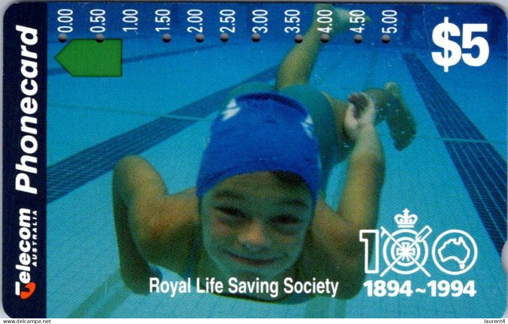 14-4-2024 - Phonecard - Australia  - (1 Phonecard) Royal Life Saving Society (swimming) - Australie