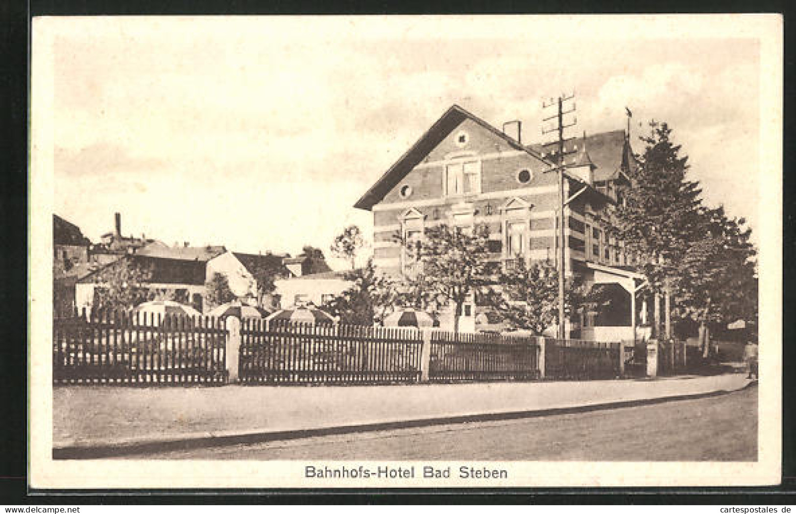 AK Bad Steben, Bahnhofs-Hotel  - Bad Steben