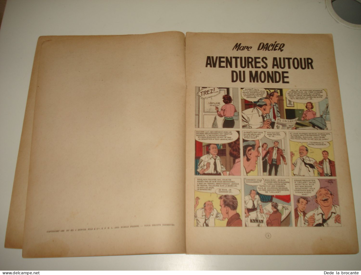 C54 / Marc Dacier N° 1  " Aventures Autour Du Monde " E.O. De 1960 - Petit Prix - Altri & Non Classificati