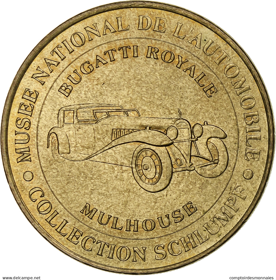 France, Jeton Touristique, Musée National De L'Automobile, 2002, MDP, Or - Sonstige & Ohne Zuordnung