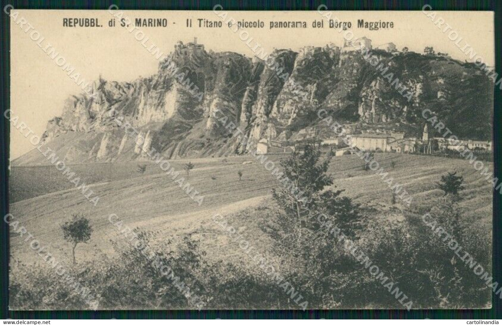 San Marino Borgo Maggiore Monte Titano Cartolina MQ5495 - Saint-Marin